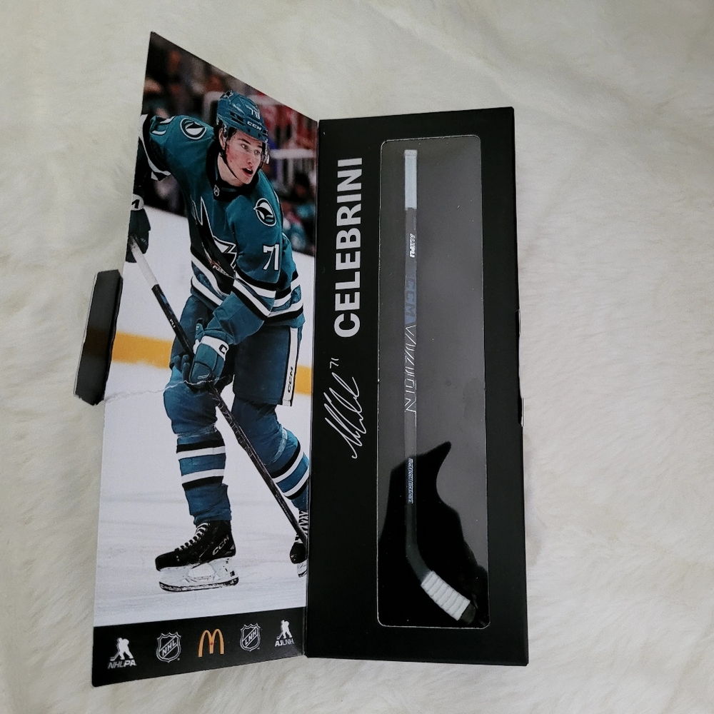 Mcdonald's NHL Mini Hockey Star Sticks Player  Macklin Celebrini